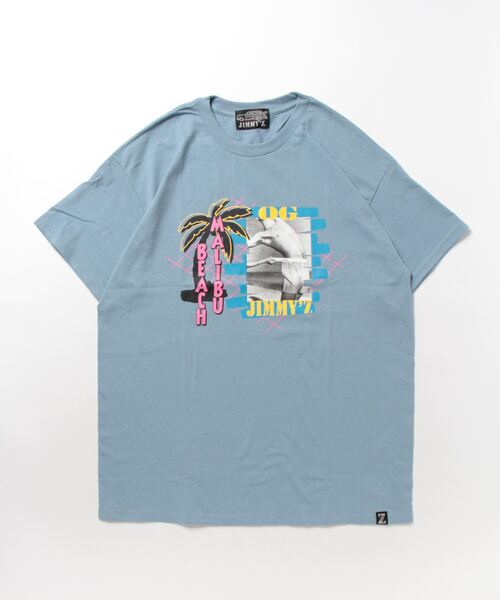「Port」 「JIMMY’Z」半袖Tシャツ L ライトブルー メンズ