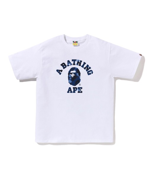 A BATHING APE（アベイシングエイプ） tシャツ COLOR CAMO COLLEGE TEE