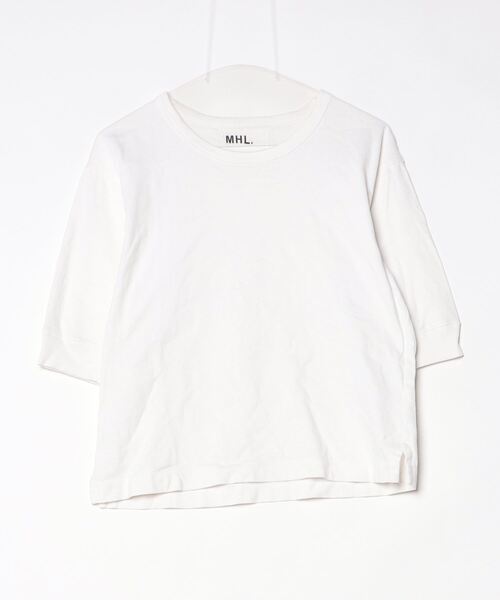 「MHL.」 7分袖カットソー 2 ホワイト レディース
