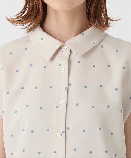 IENA 「IENA」 ノースリーブブラウス FREE サックスブルー レディース