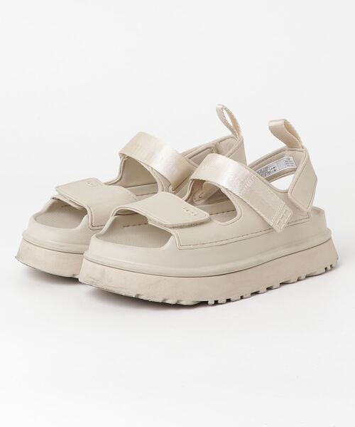 UGG 23cm#37 ベージュ フラットフォームサンダル 「UGG」 フラット