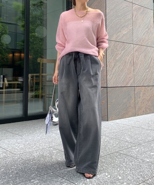 【美品】ディーゼル ワッペン・チェーン付きスウェット ガウチョパンツ 175 S 美品】ディーゼル ワッペン・チェーン付きスウェット ガウチョ