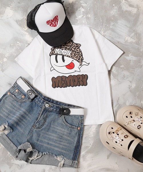 MEMORY tシャツ 「MEMORY」-Kids ＆ Lady's- ヒョウ柄 レオパード