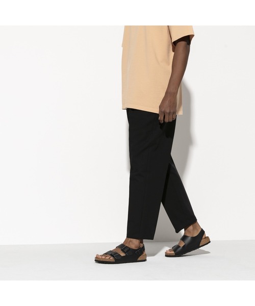 【極美品】BIRKENSTOCK ミラノ サンダル レザー ブラック 39 BIRKENSTOCK（ビルケンシュトック） サンダル 「公式