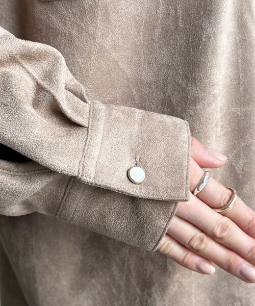 DouDou（ドゥドゥ） ブラウス シャツ スウェードシャツ レディース