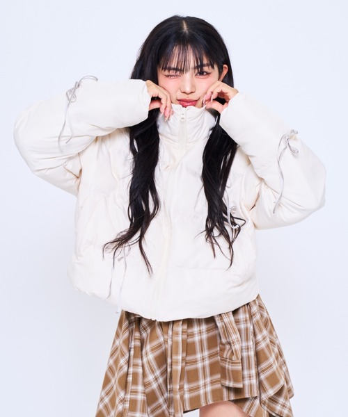 Poly Jam ma1 ma-1 ribbon puffer jacket / リボン中綿ジャケット