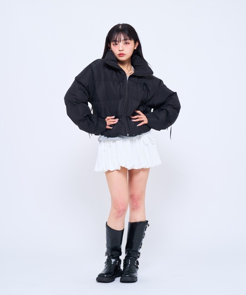 Poly Jam ma1 ma-1 ribbon puffer jacket / リボン中綿ジャケット