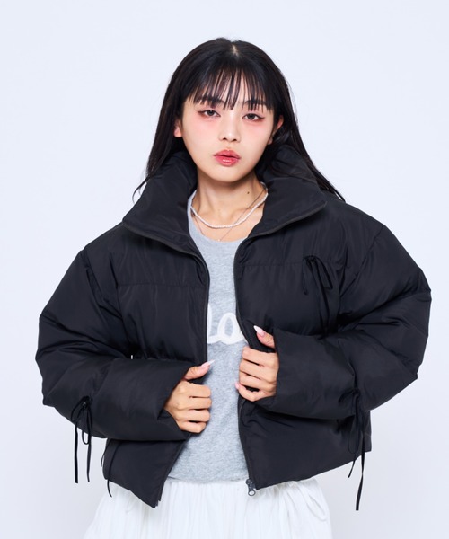Poly Jam ma1 ma-1 ribbon puffer jacket / リボン中綿ジャケット