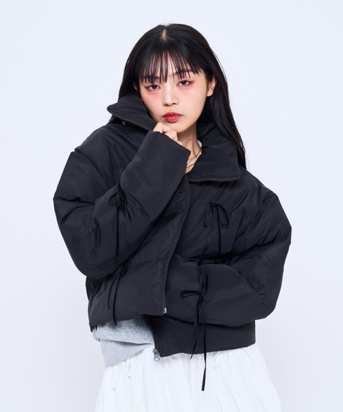 Poly Jam ma1 ma-1 ribbon puffer jacket / リボン中綿ジャケット