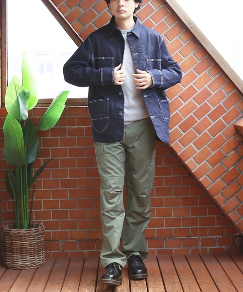 Hanes（ヘインズ） カバーオール ストレッチデニムカバーオール メンズ