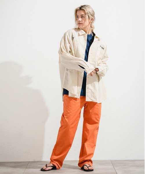 「OFFSHORE」 長袖シャツ L ベージュ メンズ_画像4