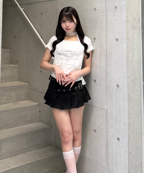 Lae スカート スタッズダブルベルトスカート : ZOZOTOWN Yahoo!店