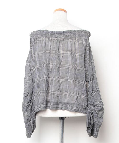 「CITY」 長袖ブラウス 1 グレー レディース_画像2