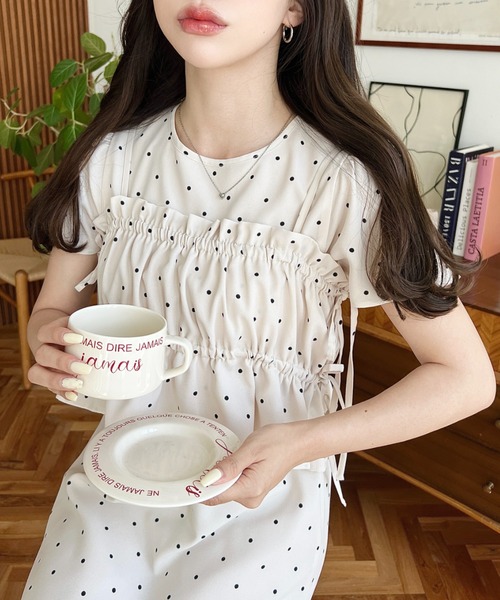 「moment+」 半袖ワンピース M ブラック レディース_画像4