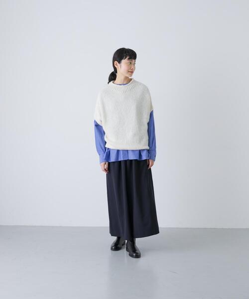 かぐれ ニット セーター アルパカルーズベスト レディース : ZOZOTOWN