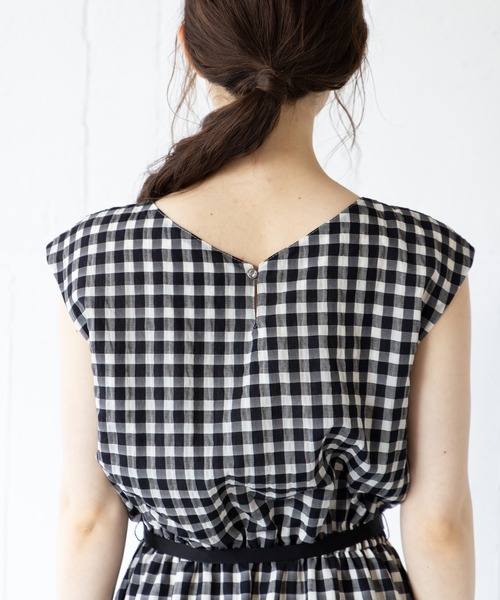 「en recre」 ノースリーブワンピース 2 ブラック レディース_画像9