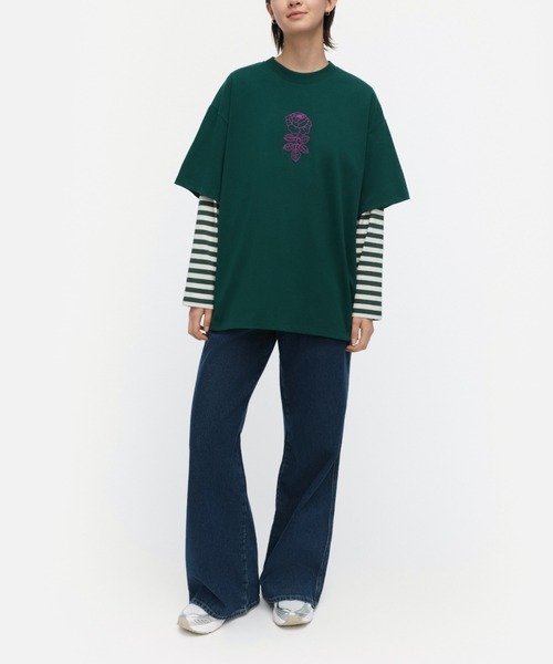 marimekko（マリメッコ） tシャツ 「kioski」Linjat Vihki / t-shirt