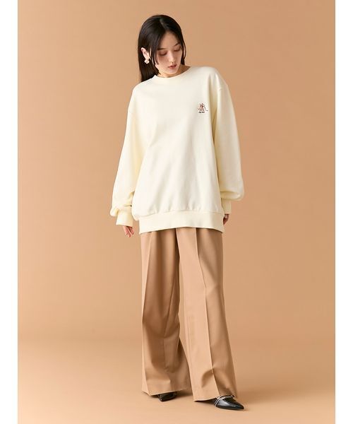 LILY BROWN（リリーブラウン） トレーナー スウェット Lily Bearリボン