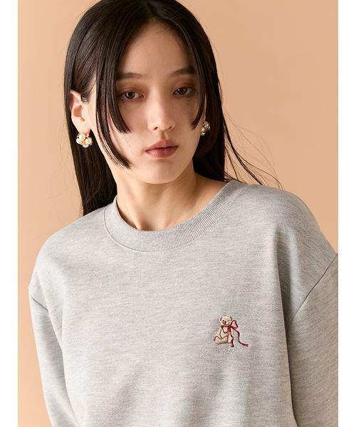 LILY BROWN（リリーブラウン） トレーナー スウェット Lily Bearリボン