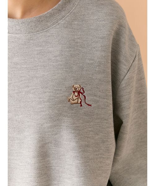 LILY BROWN（リリーブラウン） トレーナー スウェット Lily Bearリボン