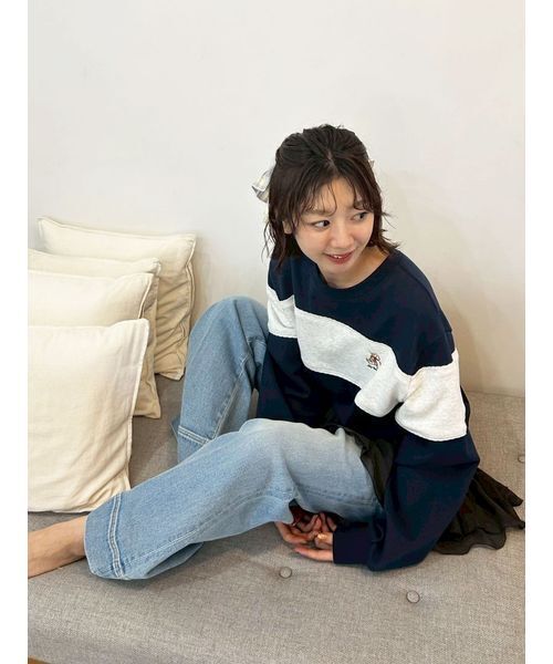 LILY BROWN（リリーブラウン） トレーナー スウェット Lily Bearリボン