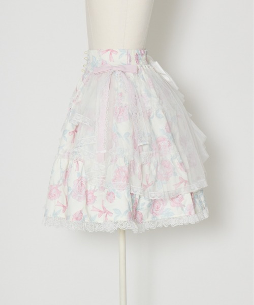 mellfy memory（メルフィーメモリー） スカート Rosy Flora tulle Veil