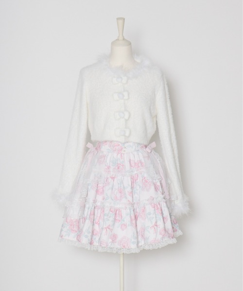 mellfy memory（メルフィーメモリー） スカート Rosy Flora tulle Veil