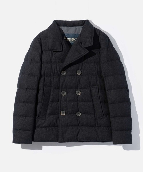 ダウンジャケット ダウン HERNO DOWN JACKET ヘルノ ダブルブレスト ダウンジャケット メンズの画像