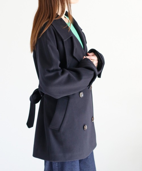 cepo（セポ） ピーコート pコート ニットメルトンハーフコート