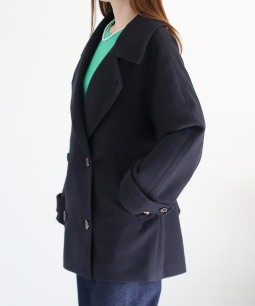 cepo（セポ） ピーコート pコート ニットメルトンハーフコート