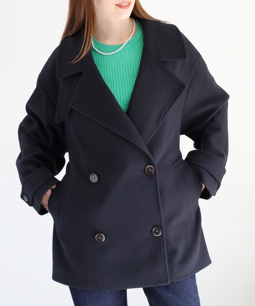 cepo（セポ） ピーコート pコート ニットメルトンハーフコート