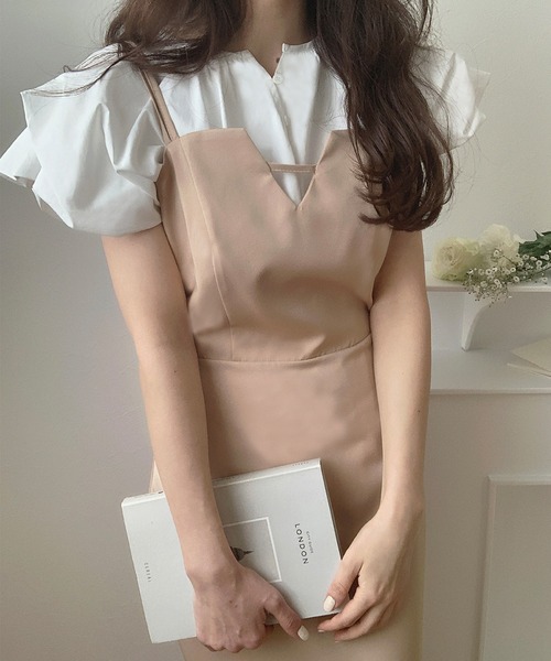 「LAUIR」 半袖ブラウス MEDIUM ホワイト レディース_画像9