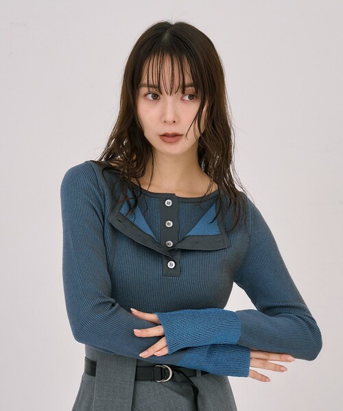 UNITED TOKYO（ユナイテッドトウキョウ） ニット セーター Wカラー