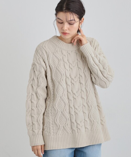 THE SHOP TK ニット セーター 「洗える」冬のコーデを盛り上げる