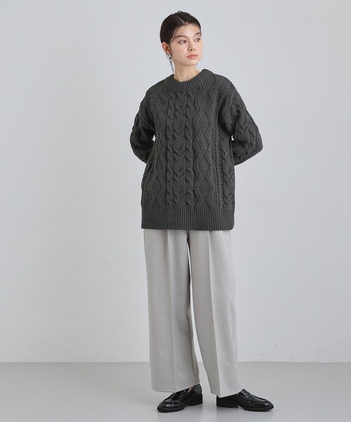 THE SHOP TK ニット セーター 「洗える」冬のコーデを盛り上げる