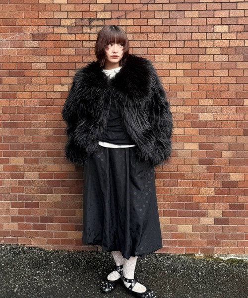 AUREN コート ジャケット 「ユニセックス」襟付きファージャケット