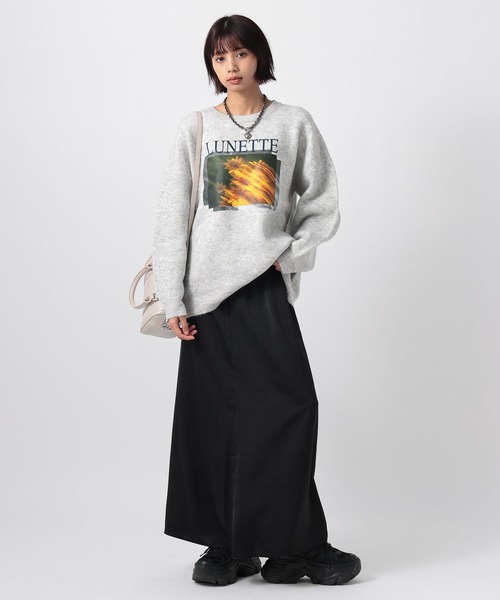 PAGEBOY（ページボーイ） ニット セーター フォトプリントニットプル