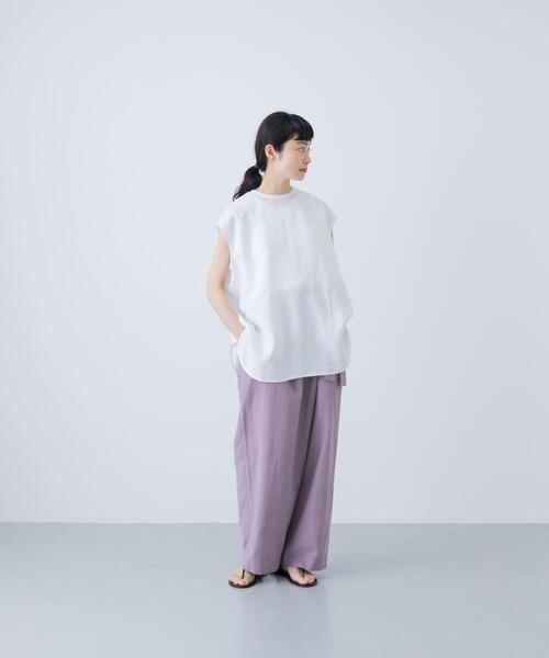 「かぐれ」 半袖ブラウス FREE ネイビー レディースの画像