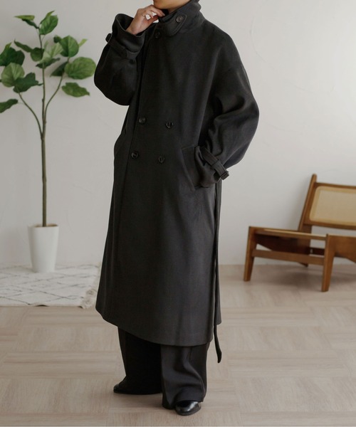 「epnok」 チェスターコート SMALL ブラック メンズ_画像7