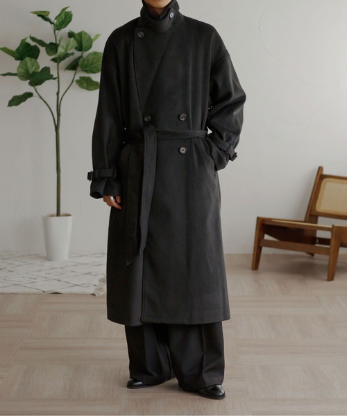 「epnok」 チェスターコート SMALL ブラック メンズ_画像9