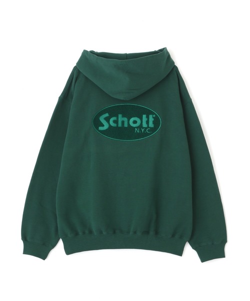 「schott」 プルオーバーパーカー MEDIUM グリーン メンズ_画像7