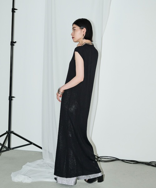 「AIC.」 ノースリーブワンピース FREE ブラック レディース_画像7