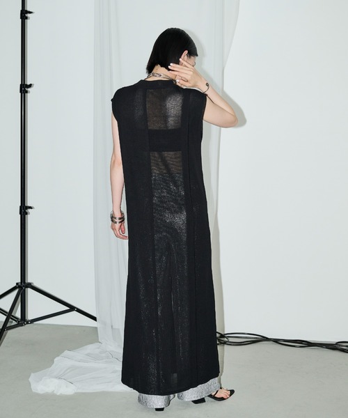 「AIC.」 ノースリーブワンピース FREE ブラック レディース_画像8