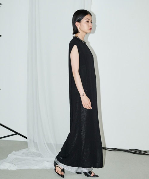 「AIC.」 ノースリーブワンピース FREE ブラック レディース_画像9