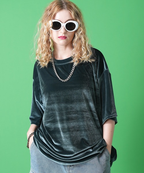 「ankoROCK」 「burning」半袖Tシャツ ONESIZE グリーン メンズ_画像4