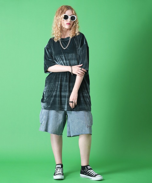 「ankoROCK」 「burning」半袖Tシャツ ONESIZE グリーン メンズ_画像5