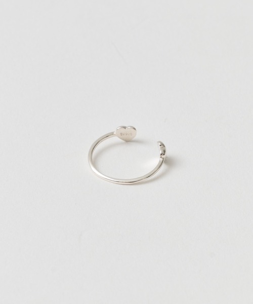 指輪 リング Petit heart pinky ring (silver925) レディースの画像