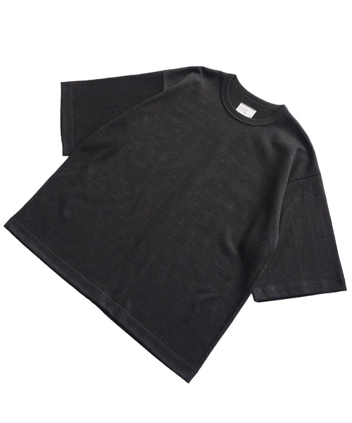 「SHAREEF」 7分袖Tシャツ 1 パープル メンズ_画像2