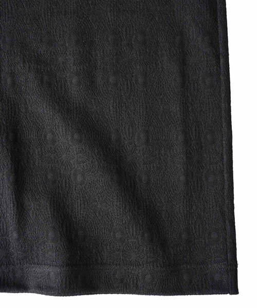 「SHAREEF」 7分袖Tシャツ 1 パープル メンズ_画像5