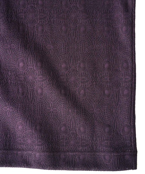 「SHAREEF」 7分袖Tシャツ 1 パープル メンズ_画像9